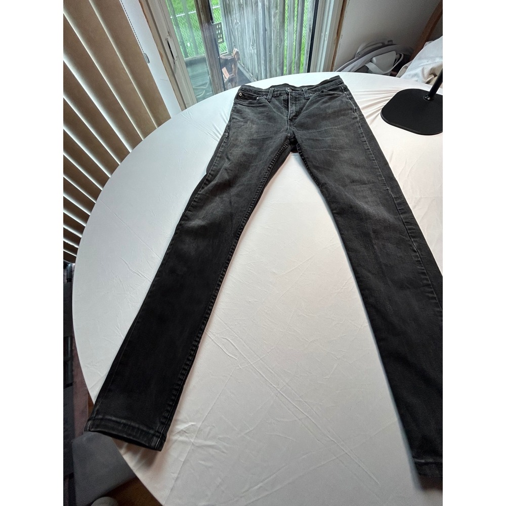 Levis 510 Skinny Fit Jeans Mens 30x32 Gray Faded Denim Stretch Pants 05510-0711